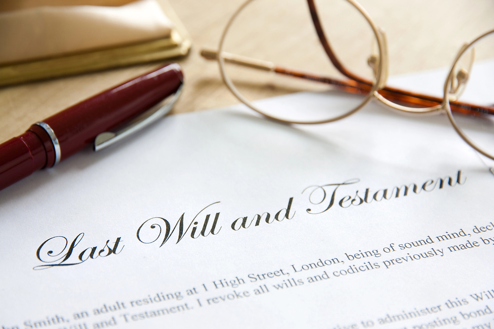 last will and testament document