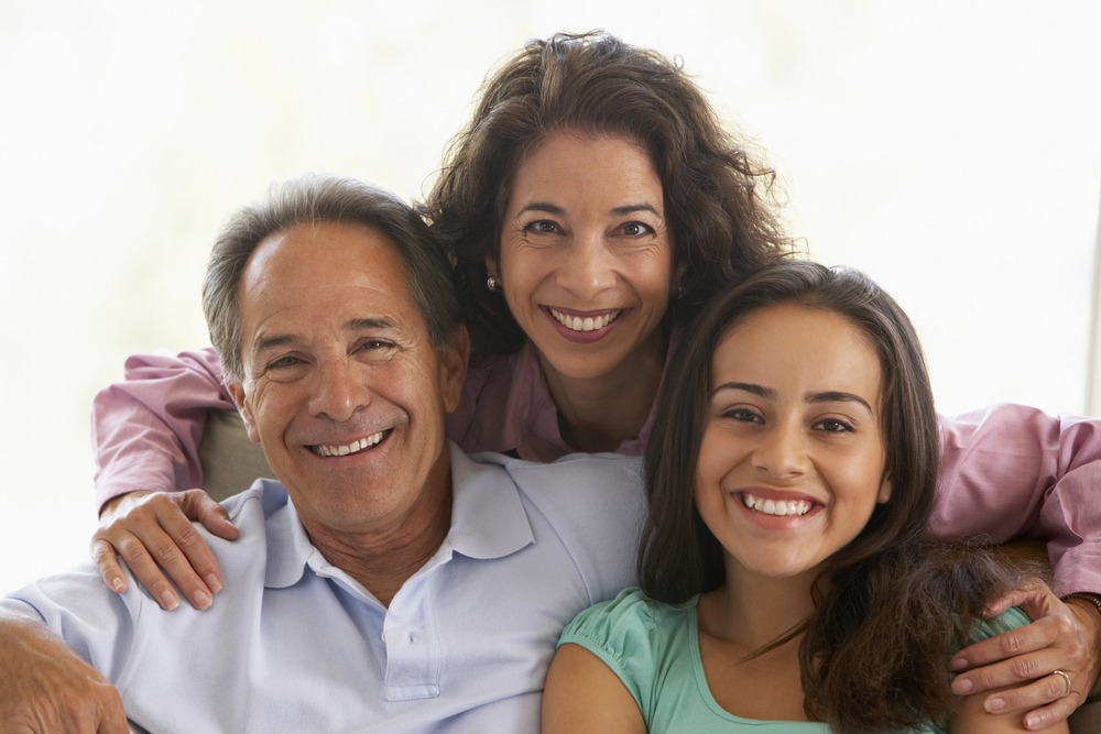 remarried couple with older daughter